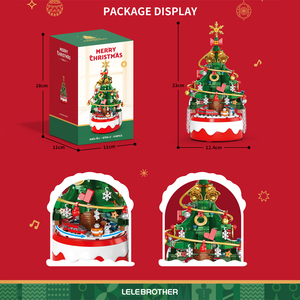 Bloques de Construcción JinYing, Decoración Navideña para Niños, Juguetes de Árbol de Navidad con Luz y Música - Product Image 6