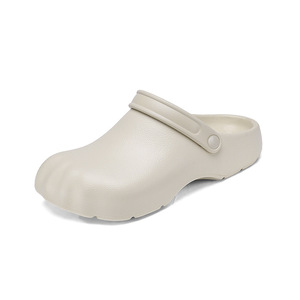 Mules d'été décontractées pour hommes, à bout fermé, antidérapantes, souples et légères, en EVA, grande taille, nouveau modèle, style décalé et mignon, à demi-soutien - Product Image 1