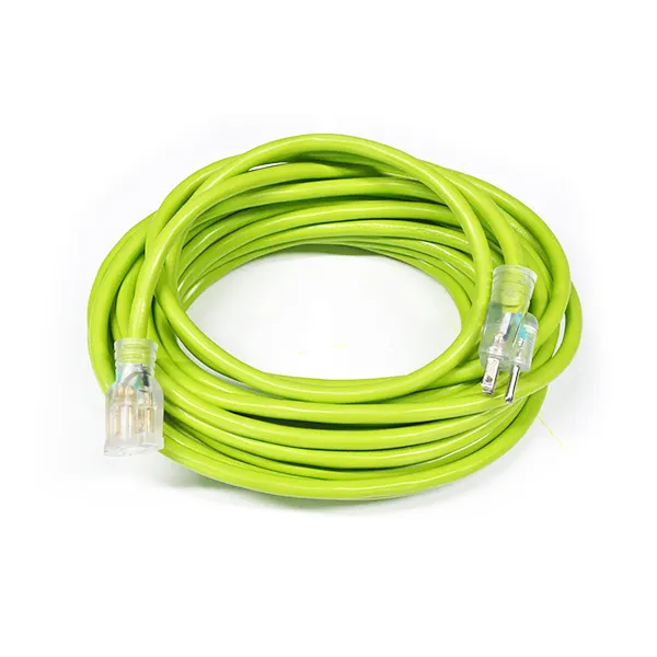 Cable de extensión eléctrico retráctil para exteriores, Cable de extensión resistente al agua, 12/3, 25 pies de potencia, 110v, 220v