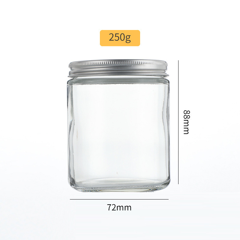 amber glass candle jar