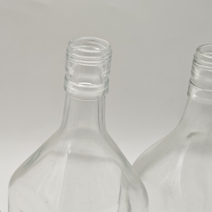 Wholesales 500ml Empty Transparent Clear Square Wine Glass <strong>Bottle</strong> Unique Design Cork Screw <strong>for</strong> Vodka Whiskey Champagne Tequila