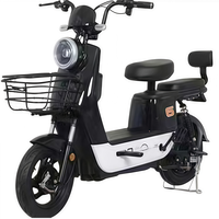 Vélo Électrique 48V à Vendre Directement de l'Usine Chinoise, Moteur Brushless 350W, Cadre en Acier Carbone, Système en Boucle Fermée, Autonomie de 60km pour Adultes