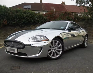 Envolturas de película de coche de vinilo cromado plateado con respaldo de papel de 1,52*28m diseños de PVC Envoltura automática envoltura de coche que cambia de Color - Product Image 4