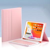 BT Amovible Teclado Coloré Rétroéclairage Sans Fil Clavier et Souris Bureau pour iPad 5th 6th 9.7 Clavier Gaming