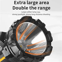 Lampe de poche LED à énergie solaire 3 panneaux solaires rechargeables avec poignée pour la chasse, le camping, la randonnée et la réparation