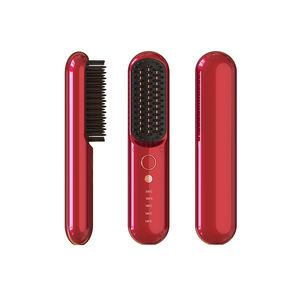 पोर्टेबल वायरलेस गर्म लोहे कंघी केरातिन बाल सीधे ब्रश इलेक्ट्रिक ईओण बाल दाढ़ी straightener के लिए पुरुषों और महिलाओं - Product Image 3