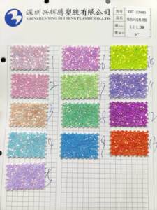 Mặt Sau Co Giãn Bằng Da Tổng Hợp Pu Sáng Bóng Phản Quang Màu Neon Sáng Lấp Lánh Cho Giày Quần Áo Phụ Nữ Tăng Cường - Product Image 6