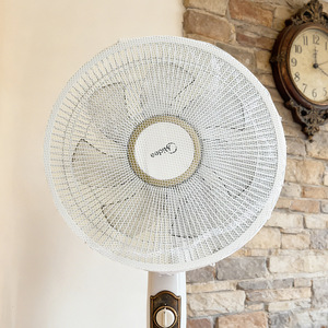 Floor Fan Dust Cover Universal White Polyester Home Use Electric Fan Protection Net - Product Image 3