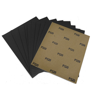 230x280mm siyah silisyum karbür su geçirmez aşındırıcı zımpara kağıdı levha 1mm orta dikdörtgen OEM özelleştirilebilir zımpara kum kağıt - Product Image 5