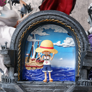 47.5cm 18.7 pouces Trône <span class=keywords><strong>Luffy</strong></span> Original Qualité Singe <span class=keywords><strong>D</strong></span> <span class=keywords><strong>Luffy</strong></span> PVC Résine Anime Figure Action Figure - Product Image 4