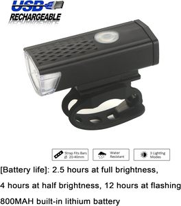 Juego de Luces para Bicicleta Recargables por USB, Fácil Instalación, Luz Delantera y Trasera con 3 Modos, Accesorios para Bicicleta de Montaña para una Conducción Segura - Product Image 2