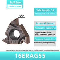 16RM Indexable Carbide Threading Inserts - High Precision Machining Tool for Stainless Steel