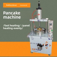 Machine à crêpes commerciale automatique Rongtong modèle 860, presse à galettes de maïs, chauffage électrique, revêtement antiadhésif, machine à galettes hydraulique