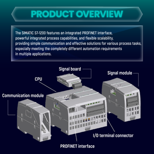 Baru Asli 6ES72141AE300XB0 SIMATIC S7-1200 Compact Cpu DC/DC/DC 1214C PLC Programming Controller 6ES7214-1AE30-0XB0 - Product Image 4