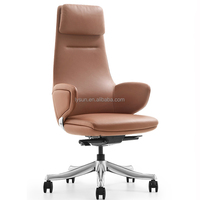 Chaise de bureau de direction de haute qualité, moderne, confortable, durable, en cuir, avec un design ergonomique contemporain