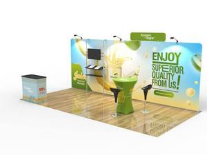 Bestseller 10*20 ft Messestand Aluminium-Ausstellungsstand Spannstoff <span class=keywords><strong>Pop</strong></span>-up Hintergrundwand Messestand-Regale - Product Image 4