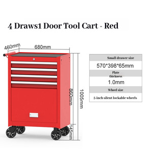 Professional Ergonomic <strong>Tool</strong> Trolley <strong>Mobile</strong> <strong>Cart</strong> With <strong>Tool</strong> Organizer Drawers Mechanics <strong>Workshop</strong> Essential - Product Image 3