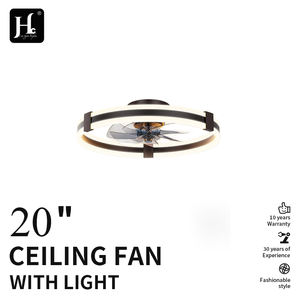 Ventilador de techo inteligente LED de 19.7 pulgadas con luces LED para lectura, giratorio, para sala de estar, con control remoto para el hogar - Product Image 2