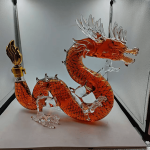 Thiết Kế Mới Handmade Borosilicate Rồng Hình Thủy Tinh <span class=keywords><strong>Whisky</strong></span> Decanter Động Vật Hình Chai Thủy Tinh - Product Image 1