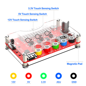 Carte de distribution d'alimentation ATX 24 broches avec interrupteurs tactiles, sortie de tension réglable 12V/5V/3.3V, affichage numérique de la tension USB 2.0, en stock - Product Image 5