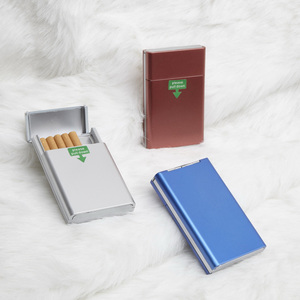 plastic push down cigarette case