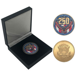 定制250周年纪念纪念品小硬币稀有美国假镀金鹰硬币 - Product Image 1