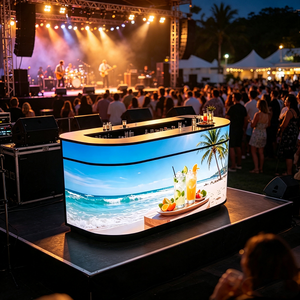 Portable Curved LED Bar Counter Digital Display for Art Gallery Painting Show & Museum Exhibition Events - Product Image 4