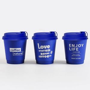 Biodegradable <b>Disposable</b> Paper <b>Cup</b> 12oz 16oz 20oz Hot Drink Coffee Double-walled Paper <b>Cups</b> with Lids - Product Image 1