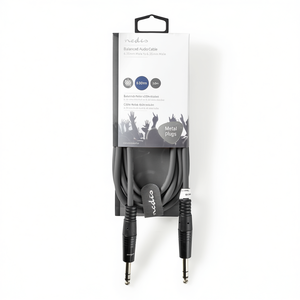 Cable de audio balanceado Nedis de 6.35mm macho a 6.35mm macho, 3.0m, con conectores metálicos - Product Image 2