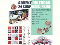 Calendriers de l'Avent Canards de Noël en caoutchouc 24 PCS Cadeau de fête de Noël pour les enfants