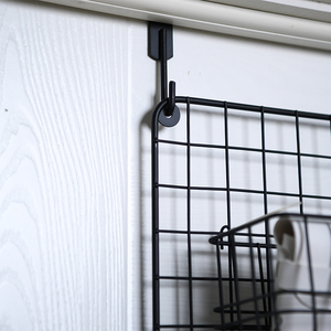 Fashion Black Metal Storage & Container on Wall Use for Bathroom Wall Organizer - Product Image 4