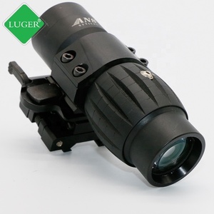 Luger Red Dot Sight 3x Kính lúp phạm vi với lật sang bên 20mm gắn kết hợp kim nhôm săn bắn kim loại - Product Image 5