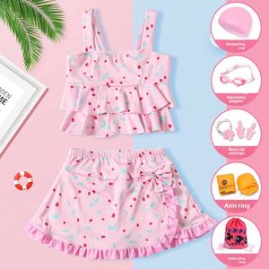 Summer New Princess Dress Style <span class=keywords><strong>Maillot</strong></span> <span class=keywords><strong>de</strong></span> <span class=keywords><strong>bain</strong></span> pour filles Bikini deux pièces pour enfants grands et bébés - Product Image 5