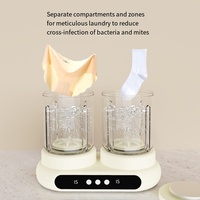 Nouvelle machine à laver portable à double bac pour sous-vêtements, machine à laver à double bac dédiée aux chaussettes