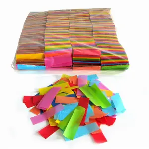 Hot Sale Wedding Birthday Party Decoration Rectangle Flameproof Colorful Confetti Paper Tissue Paper