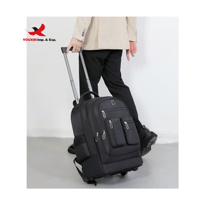 Large Capacity Travel Backpack Spacious Trolley Luggage <b>Suitcase</b> with Rucksack Design Multifunctional Overnight Weekender Bag - Product Image 1