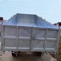 Tracteur agricole quadricycle certifié CE de 1500 kg avec remorque basculante, facile à utiliser