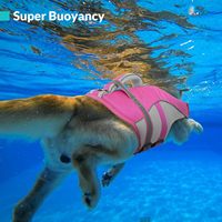 Gilet de sauvetage pour chien à haute flottabilité avec poignée de sauvetage, en polyester Ripstop, gilet de sauvetage réfléchissant pour animaux de compagnie, combinaison de natation de sécurité pour toutes les races de chiens