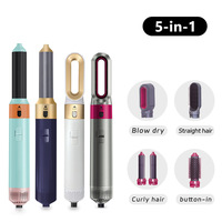 Sèche-cheveux électrique 5-en-1 en gros avec technologie ionique, en plastique ABS, 1000W, multi-fonctions pour la maison