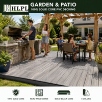Plancher en bois composite multicouche moderne, lisse, à emboîtement, en PVC, imperméable, ignifuge, écologique, pour parc