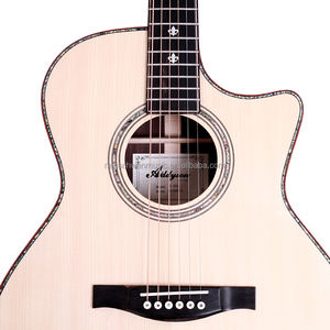 38 بوصة صغيرة 5A جامب شجرة التنوب أعلى الورد جميع الصلبة الغيتار الصوتية كوتاواي مع بيك آب - Product Image 4