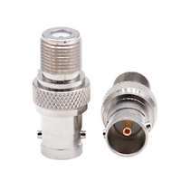 Connecteur coaxial RF haute performance en laiton massif, BNC femelle vers F femelle