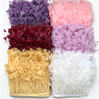 Frange en plumes de dinde pour anniversaire, carnaval, Halloween, bal masqué, accessoires de costume de cosplay et décoration environnementale