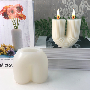 U-pipe Candle Silicone mold DIY handmade Soap aromatherapy making tool