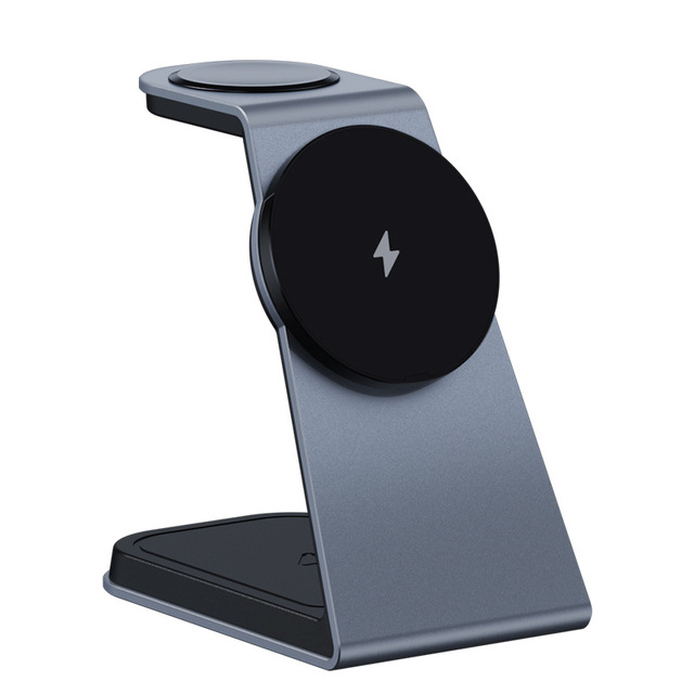 15W T3 3in1 Magnetic Charging Station for Multiple Devices Fast 3 in 1 Wireless Charger Stand Dock for Ios Phones Watches