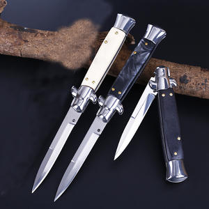 Mafia portatile ad alta durezza in acciaio inox coltello pieghevole per campeggio tattico di sopravvivenza con OEM personalizzazione imballaggio in Nylon - Product Image 1