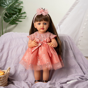 Poupées bébé reborn de haute qualité 55 cm, en silicone réaliste, belles poupées filles, poupées bébé reborn, jouets pour filles - Product Image 6
