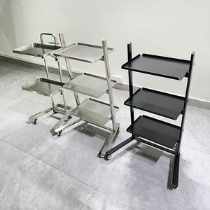 High Quality Stainless Steel Salon Furniture Hair Salon Trolley Hair Salons Beauty Salon Folding Cart - Product Image 3