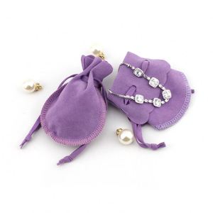 Bolsa de Regalo Personalizada de Terciopelo con Cordón, Bolsa de Joyería de Lujo Personalizada, Bolsa de Embalaje Grande para Collar, Anillo, Pendientes, Pulsera - Product Image 1