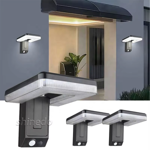Không thấm nước IP65 ngoài trời có thể gập lại năng lượng mặt trời ánh sáng sân vườn thiết kế đơn giản tường ánh sáng con người cảm biến năng lượng mặt trời điện sân Đèn tường - Product Image 1